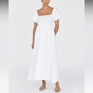 Brand new Bianca Linen Midi Dress from DISSH! NWT
